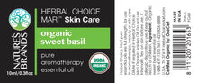 Load image into Gallery viewer, Herbal Choice Mari Organic Sweet Basil Essential Oil; 0.3floz Glass