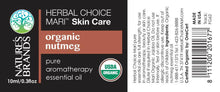 Load image into Gallery viewer, Herbal Choice Mari Organic Nutmeg Essential Oil; 0.3floz Glass
