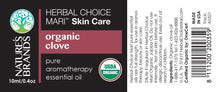 Load image into Gallery viewer, Herbal Choice Mari Organic Clove Essential Oil; 0.3floz Glass