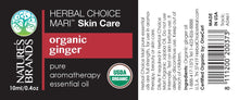 Load image into Gallery viewer, Herbal Choice Mari Organic Ginger Essential Oil; 0.3floz Glass