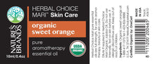 Load image into Gallery viewer, Herbal Choice Mari Organic Sweet Orange Essential Oil; 0.3floz Glass