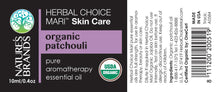 Load image into Gallery viewer, Herbal Choice Mari Organic Patchouli Essential Oil; 0.3floz Glass